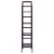 Contemporary Home Living 4 Tier Narrow Tall Storage Shelf Rack - 70.75" - Coffee Brown